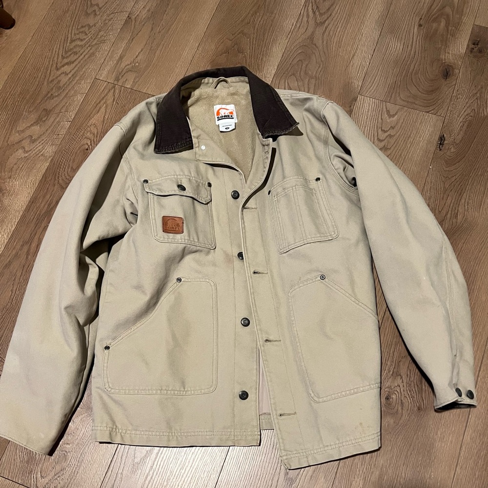 Sorel Tan and Brown  Cargo Utility Jacket